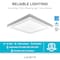Luxrite 1x1 FT LED Panel Flush Mount Light 5 CCT Selectable 2700K-5000K 18W 1500LM Dimmable UL LR24025-1PK - alternate 7
